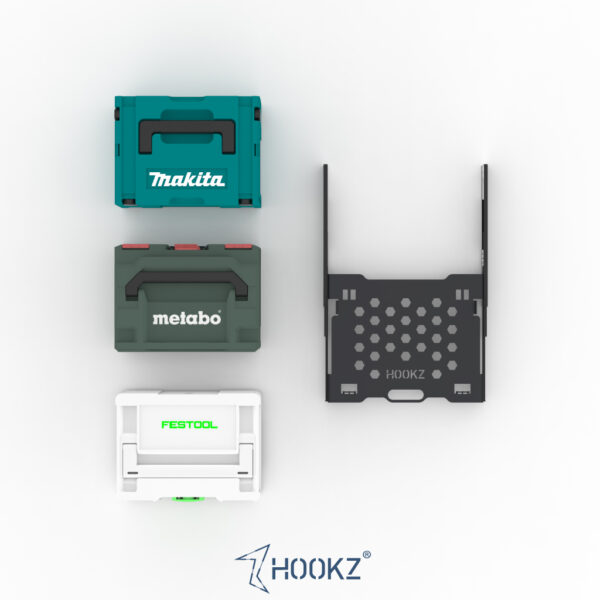 Makita, Metabo, Systainer und Auszug offen