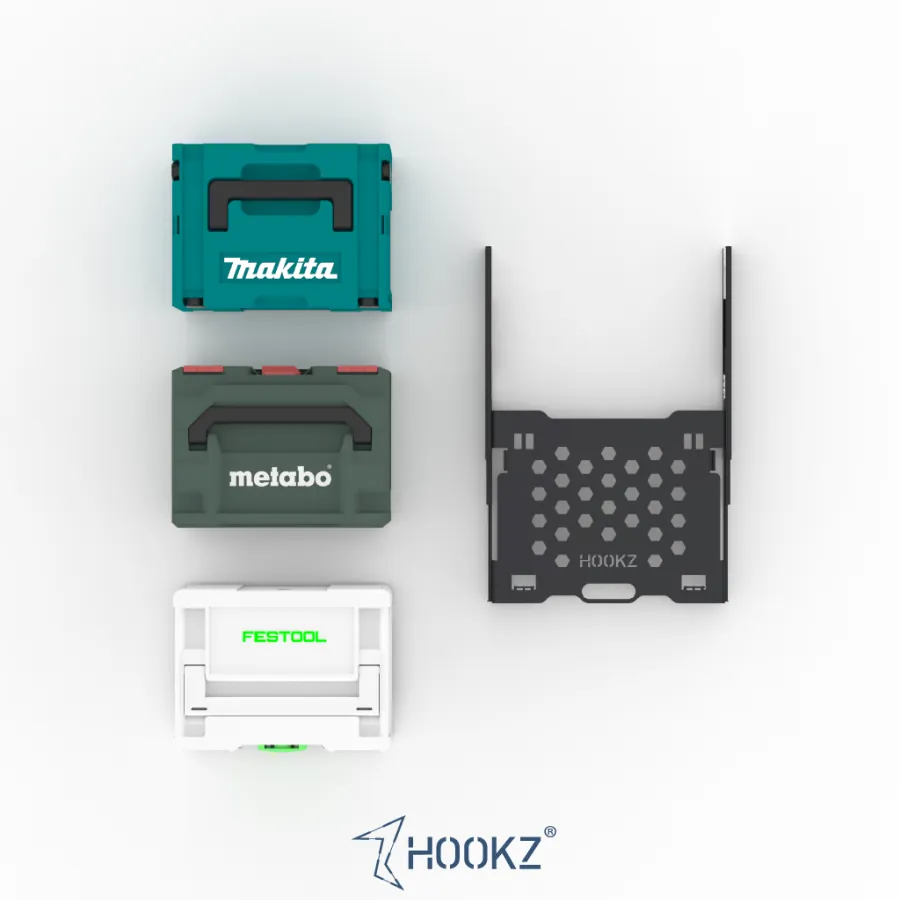 Makita, Metabo, Systainer und Auszug offen