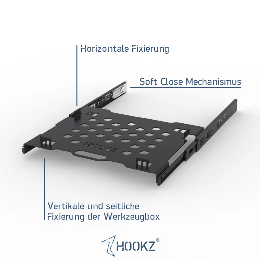 Horizontale Fixierung der Box